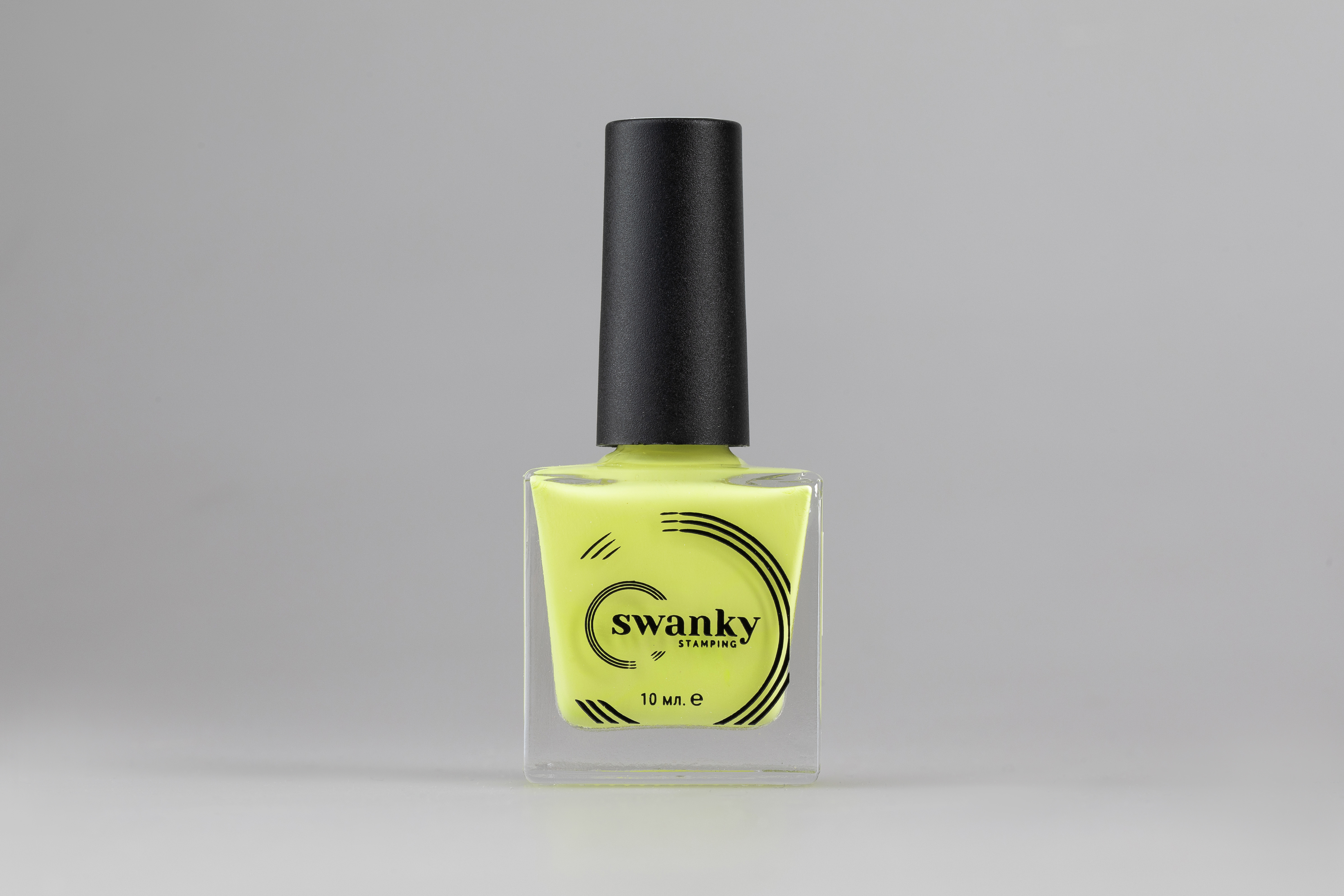 Swanky Stamping, Лак для стемпинга 077 - Лимонно-желтый (10 мл)