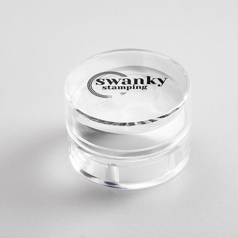Swanky Stamping, Штамп прозрачный, силиконовый, круглый, низкий (4 см)