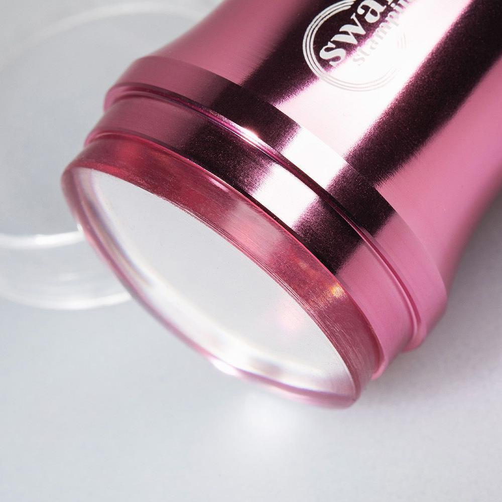 Swanky Stamping, Штамп розовый, силиконовый (4 см)