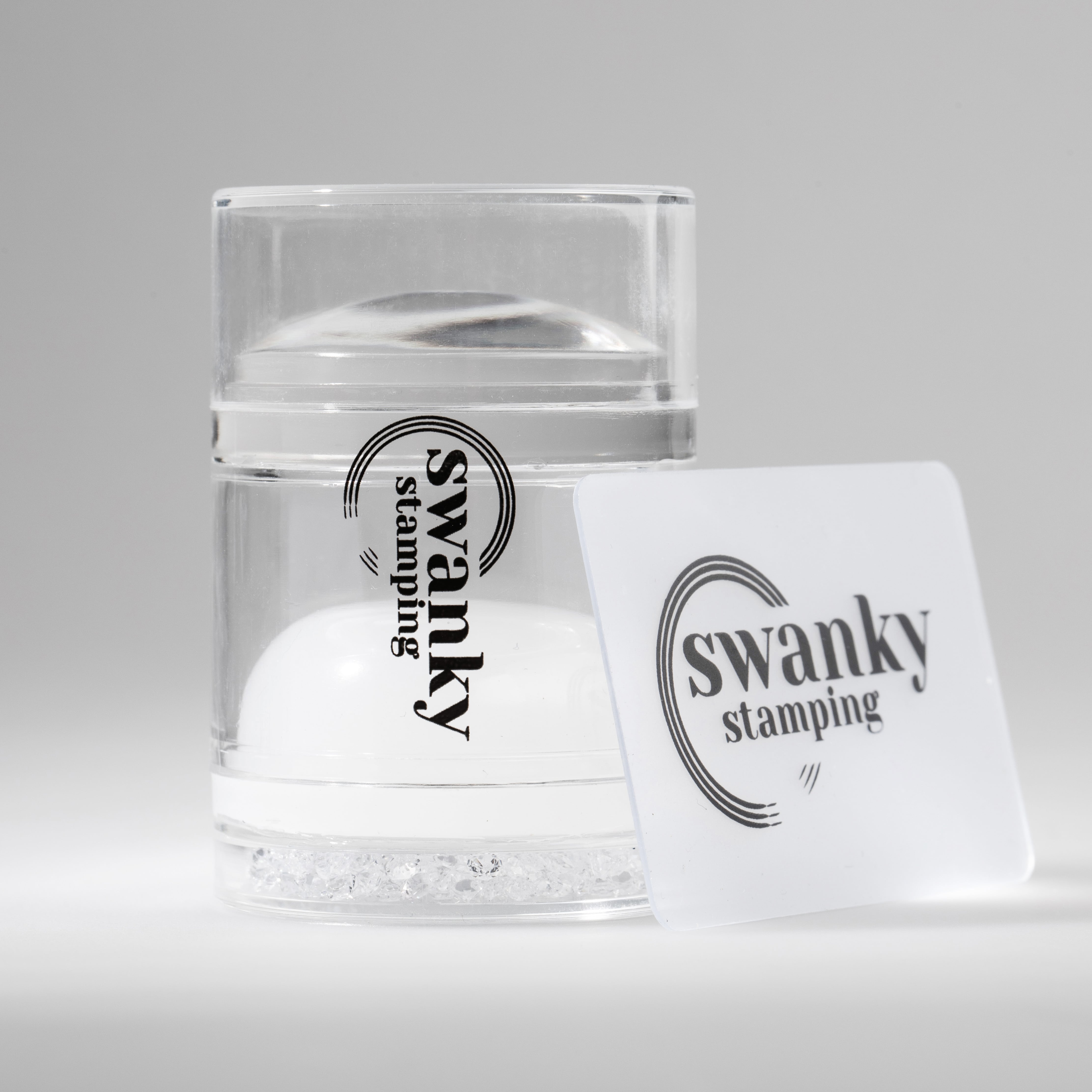 Swanky Stamping, Штамп прозрачный, силиконовый, двойной (4 см)