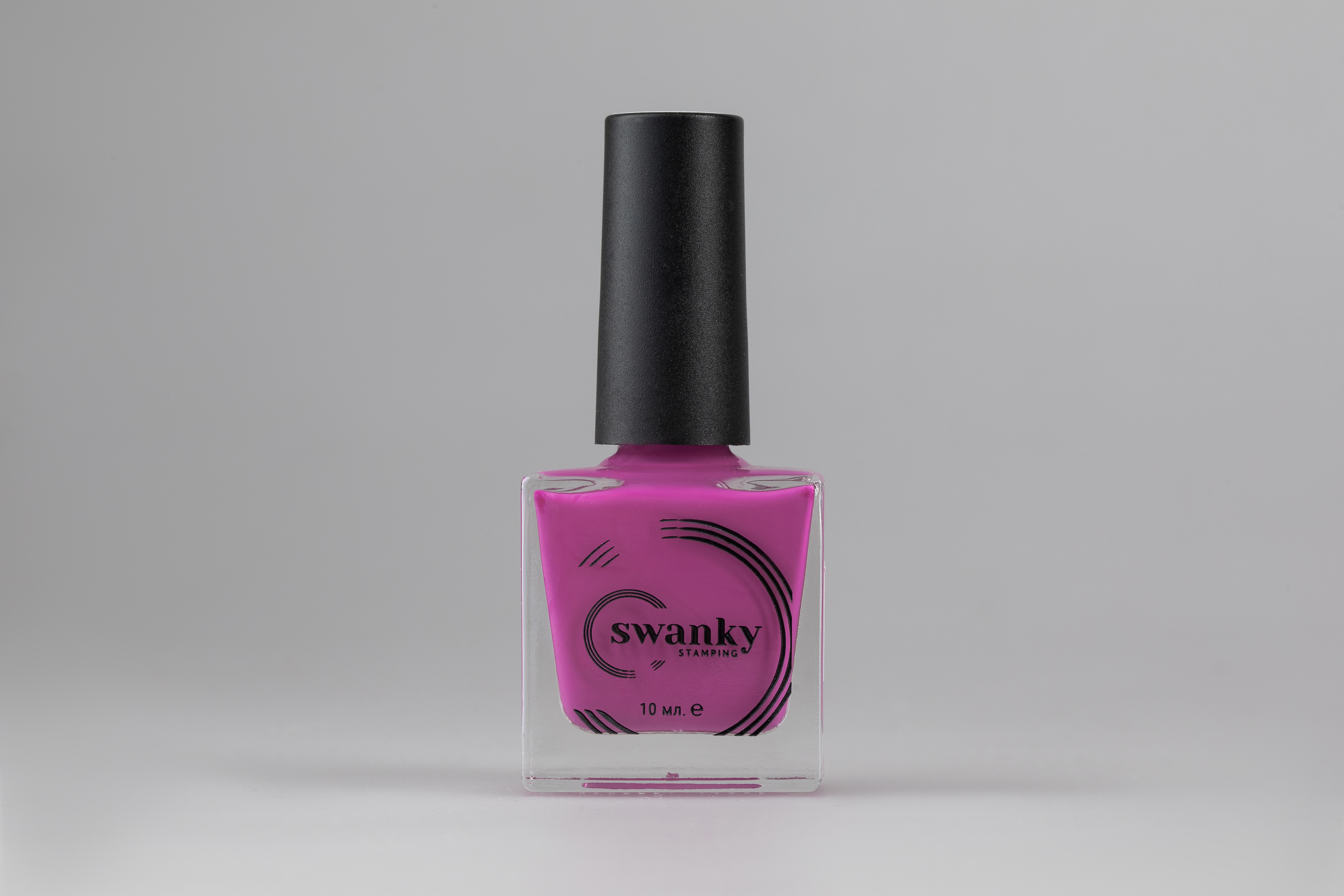 Swanky Stamping, Лак для стемпинга 076 - Малиново-розовый (10 мл)
