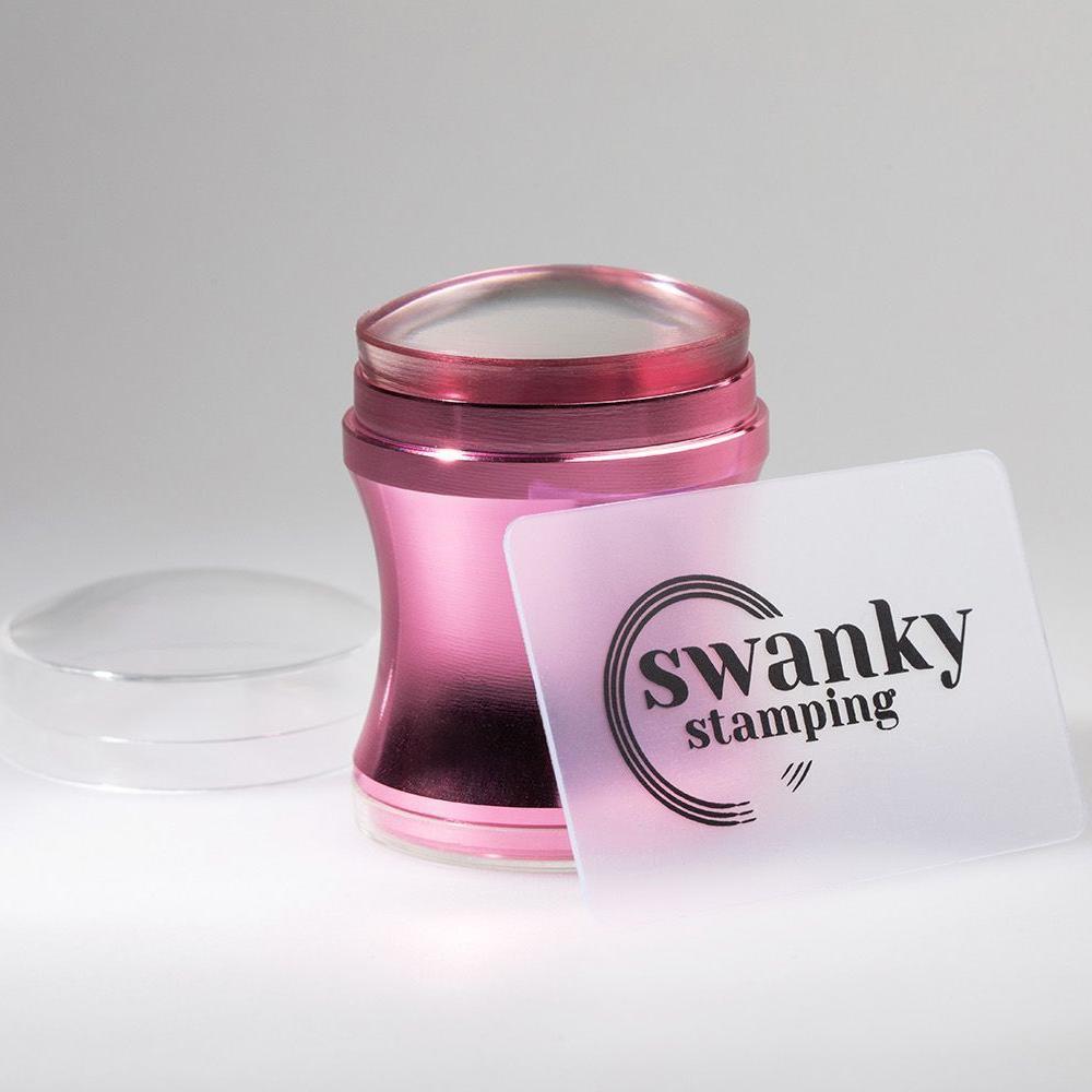 Swanky Stamping, Штамп розовый, силиконовый (4 см)